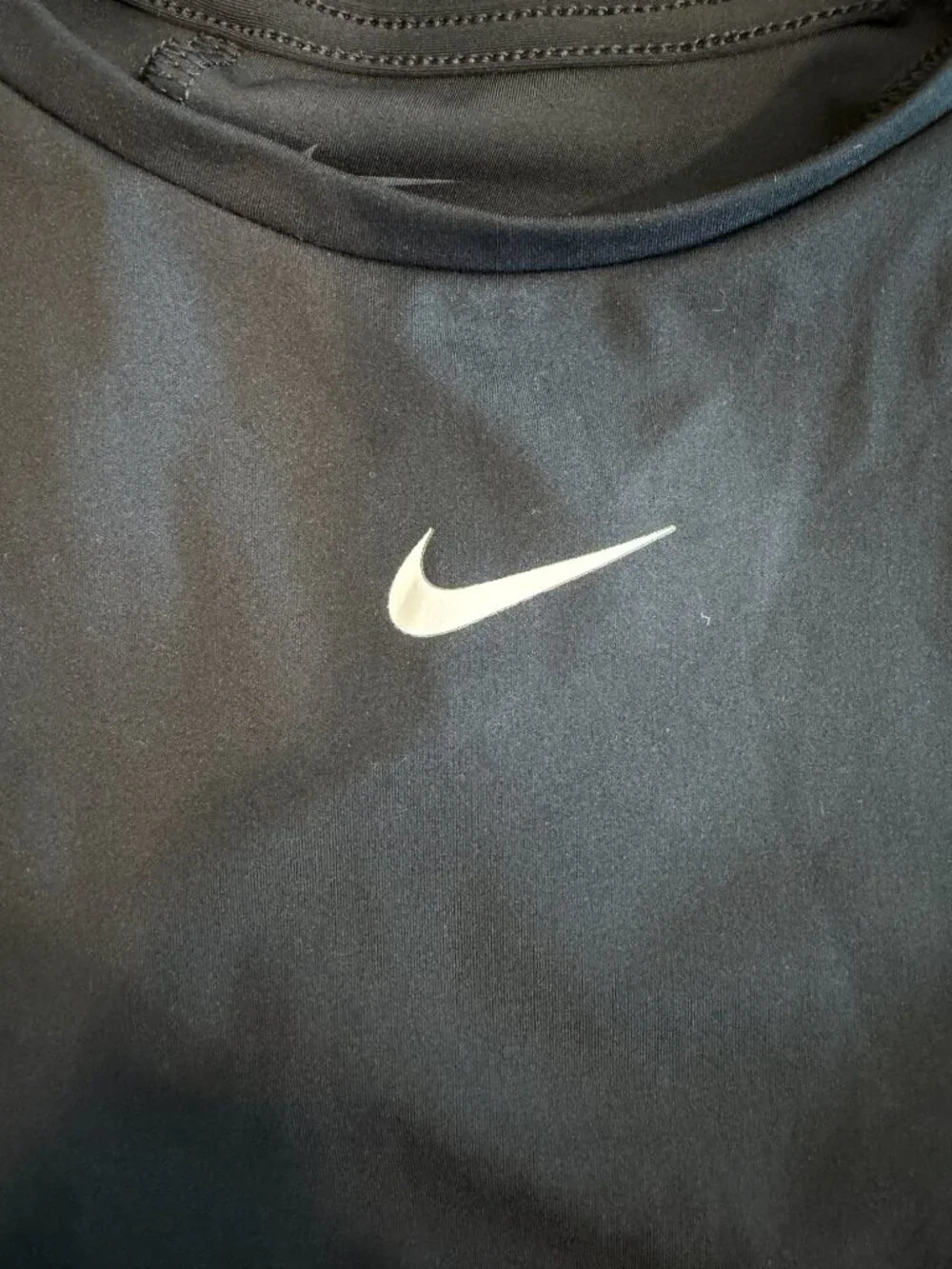 Nike Pro Dri-Fit Crop Tank Top Women's Size L Black